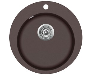 Круглая гранитная мойка AQUA SANITA CLARUS SR-100W-120