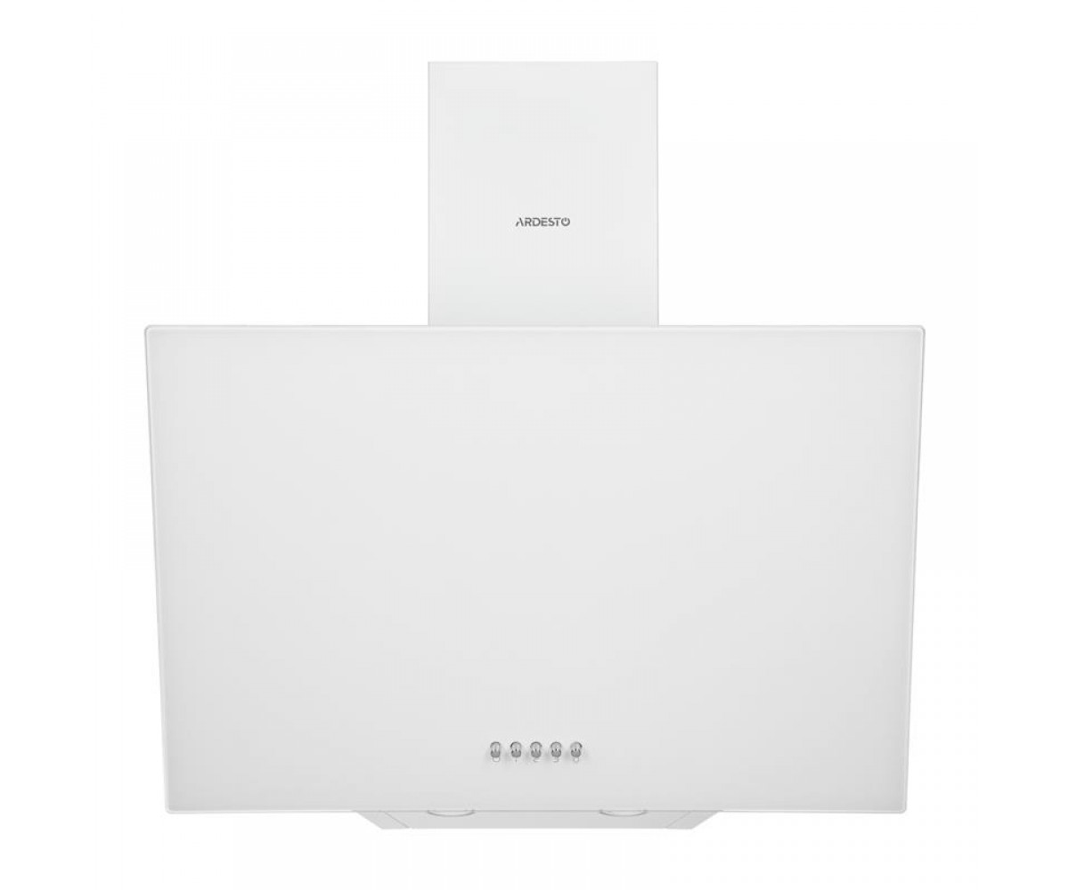 Витяжка ARDESTO похила, 60см, 900м3ч,  скло, 2х1Вт LED, кнопкове, білий ARDESTO  HCH-F1300WG HCH-F1300WG