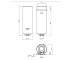 Водонагрівач Ariston Slim PRO1 ECO 65V 1,8K PL EU з мокрим теном 3626461  3626461:Чертеж 