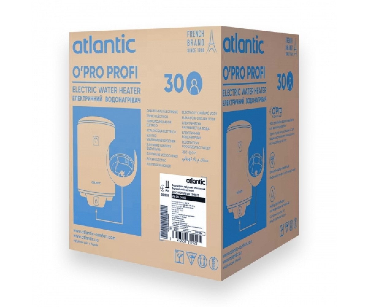 831252 водонагрівач побутовий електричний Atlantic OPRO PROFI VM 030 D400S (1200W) (1 сорт)  831252:Фото 1