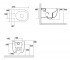 Безободковый унитаз  GLOMP 0201007:Чертеж 