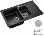 Раковина з полуторною чашею AXIS COAST  11A.BA000.81A.0021A