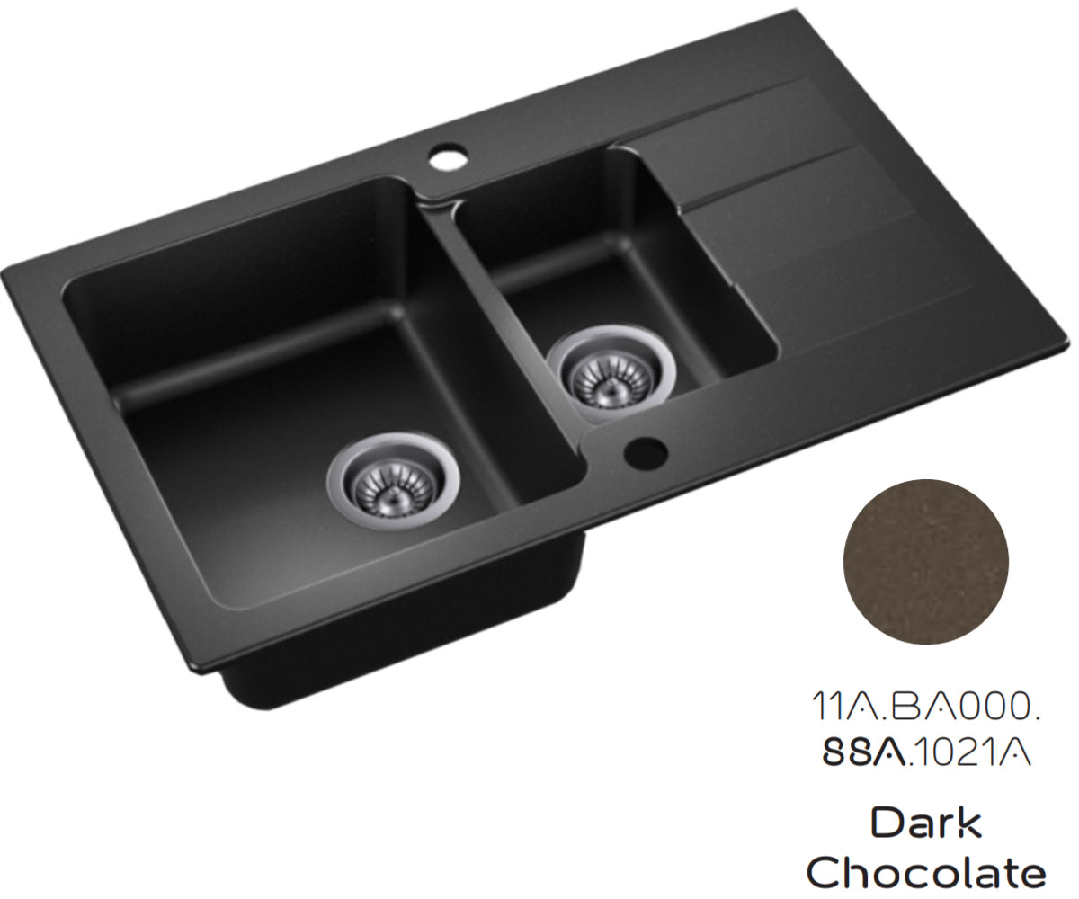 Раковина з полуторною чашею AXIS COAST  11A.BA000.88A.0021A 11A.BA000.88A.0021A