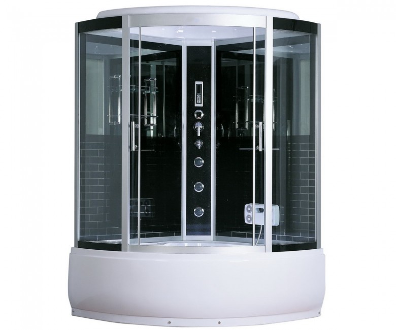 Гідромасажний Бокс BADICO  B484 NEW 150X150X215 BLACK B484 NEW 150X150X215 BLACK