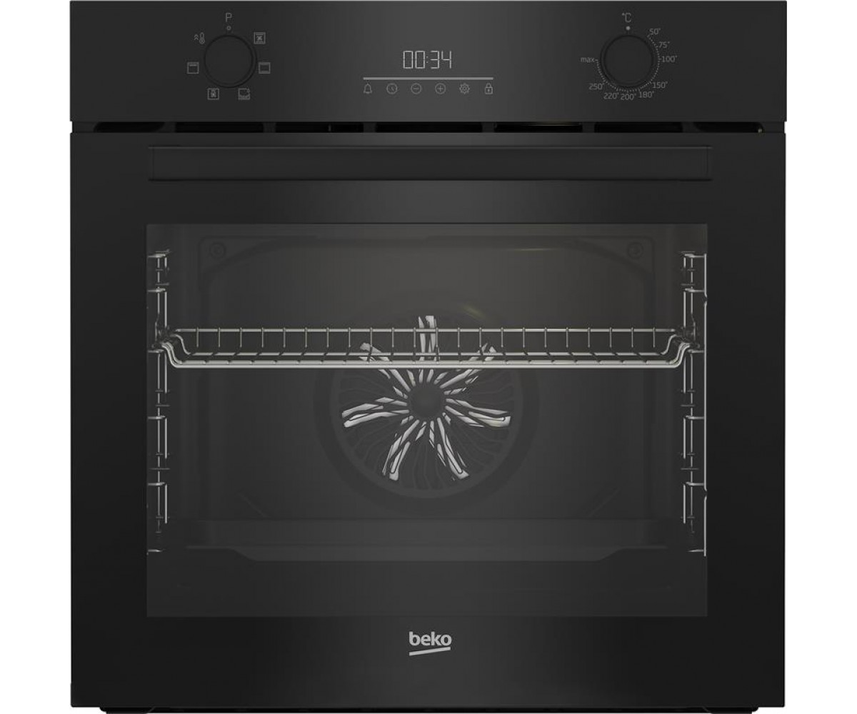 Духова шафа Beko електрична, 72л, A, дисплей, конвекція, чорний BEKO  BBIE17300B BBIE17300B
