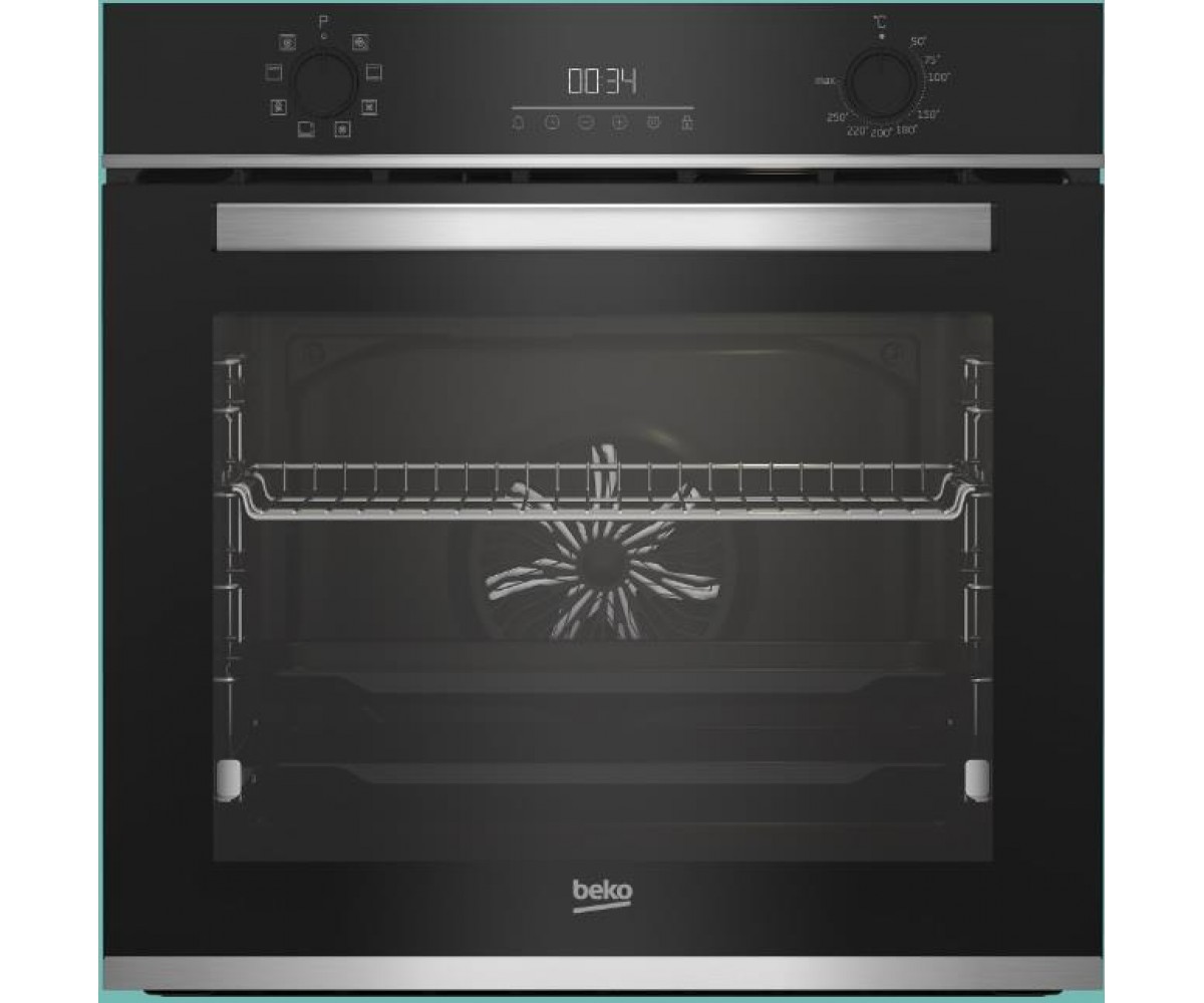 Духова шафа Beko електрична, 72л, A, дисплей, конвекція, чорний BEKO  BBIM13300XD BBIM13300XD