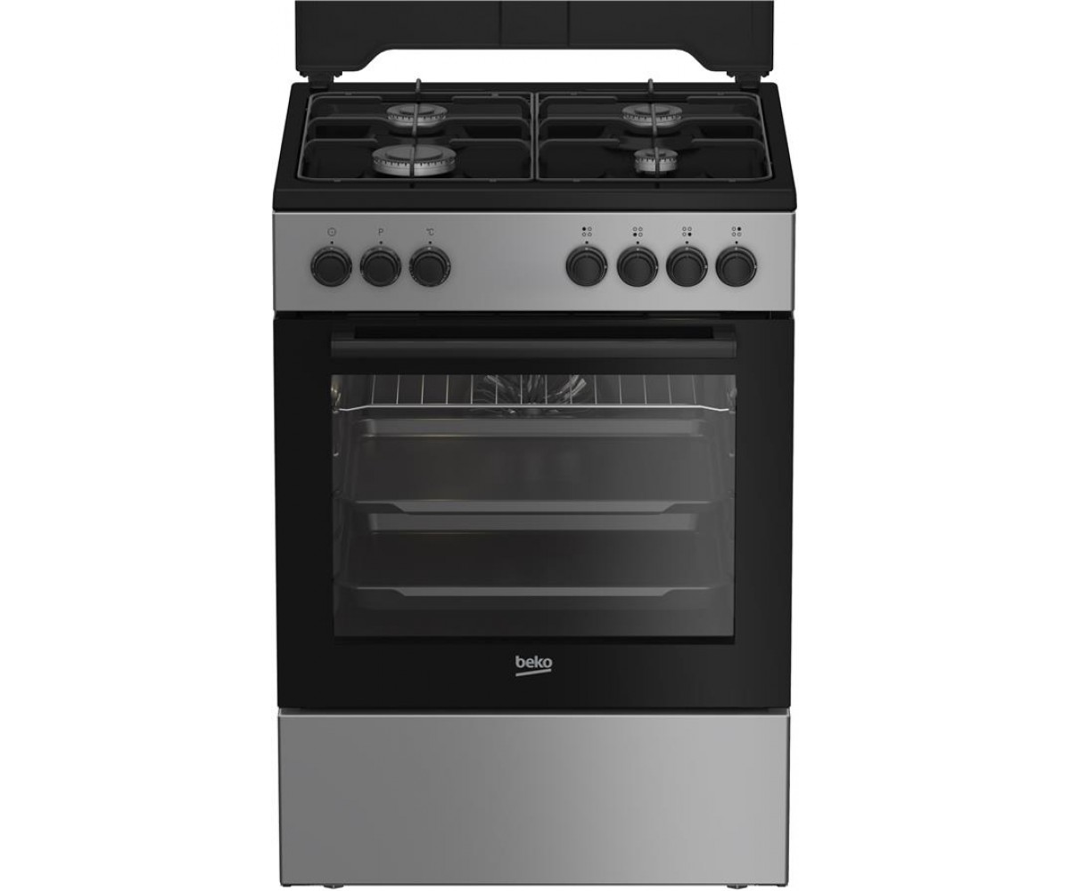 Плита Beko комбінована, 66л, 60x60см, конвекція, сріблястий BEKO  FBM62120SD FBM62120SD