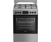 Плита Beko комбінована, 72л, 60x60см, дисплей, конвекція, сірий BEKO  FBM62320SDS