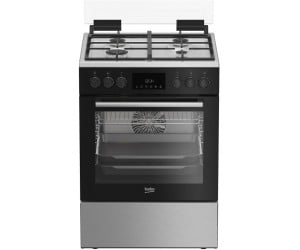 Плита Beko комбінована, 72л, 60x60см, дисплей, конвекція, чавун, чорний BEKO  FBSM62530DXMS