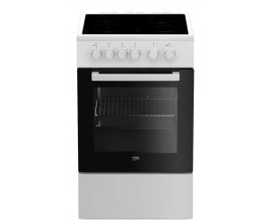 Плита Beko електрична склокерамічна, 60л, 50x60см, конвекція, білий BEKO  FSS57000GW