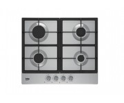 Варильна поверхня Beko газова, 60см, чавун, нерж BEKO  HIAG64225SX