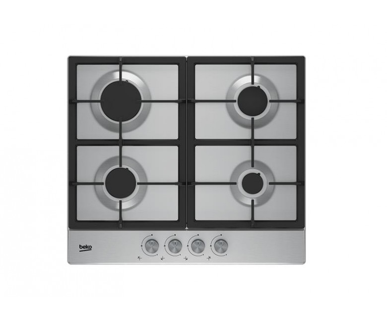 Варильна поверхня Beko газова, 60см, чавун, нерж BEKO  HIAG64225SX HIAG64225SX