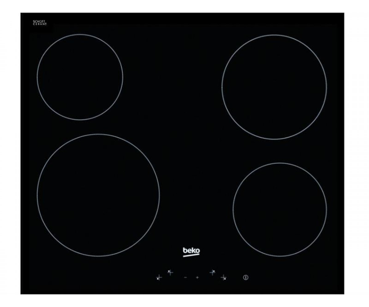 Варильна поверхня Beko електрична, 60см, чорний BEKO  HIC64401 HIC64401