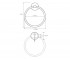 Кольцо для полотенец  OMEGA 104204062:Чертеж 