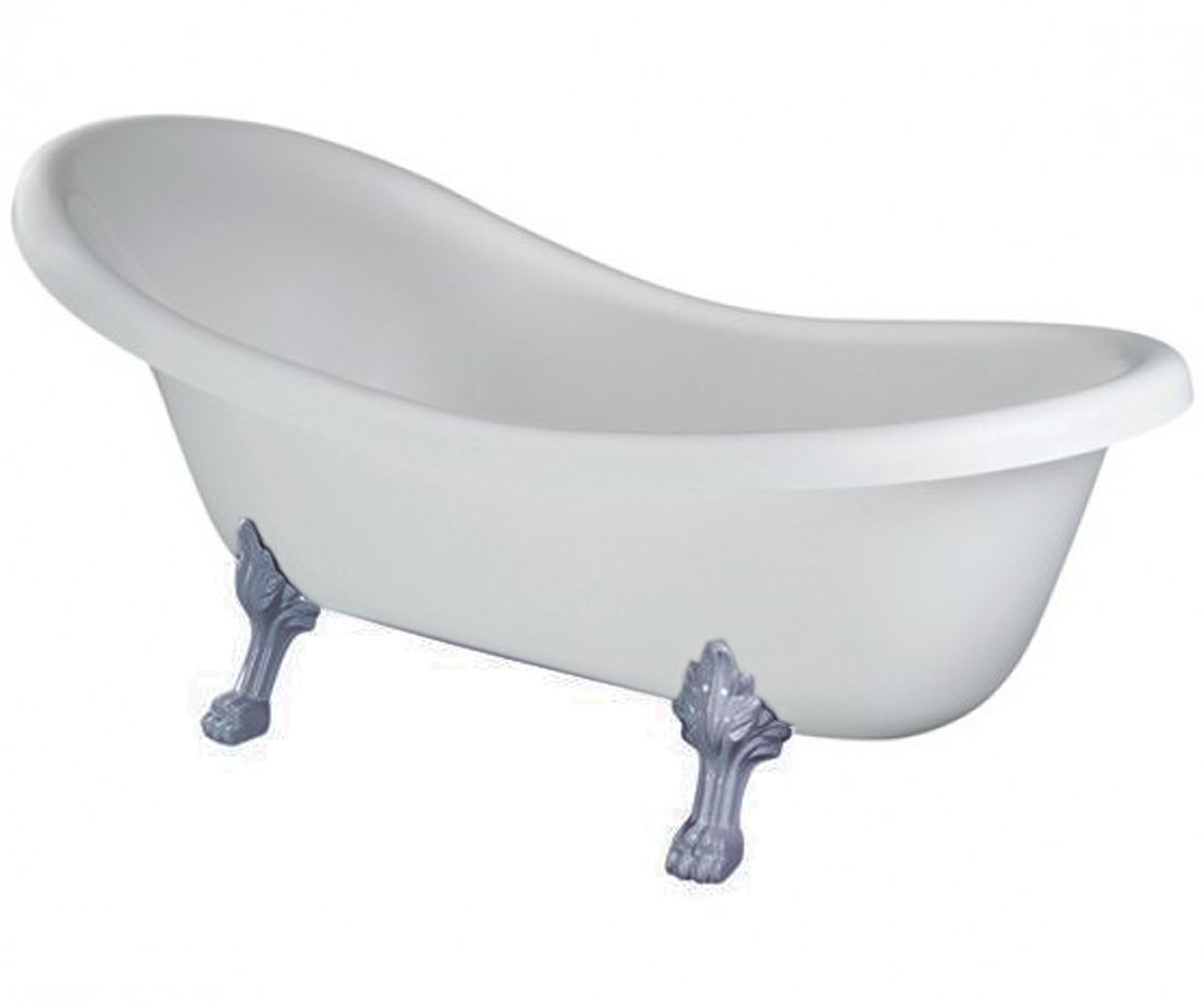 Готельна ванна 160 см BESCO OTYLIA OTYLIA RETRO 160X77 N CHROME OTYLIA RETRO 160X77 N CHROME
