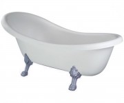 Готельна ванна 160 см BESCO OTYLIA OTYLIA RETRO 160X77 N CHROME