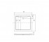 Поддон душевой  AQUARIUS PODDON AQUARIUS 90X90X3/5.5:Чертеж 