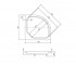 Душевой поддон  PODDON DIPER 90X90X15/25 II N:Чертеж 
