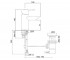 Смеситель с клапаном  DREAM BIDDRM2003IMCRM:Чертеж 