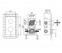 Смеситель на 3 потребителя  MINI INDMIN2304CRM:Чертеж 