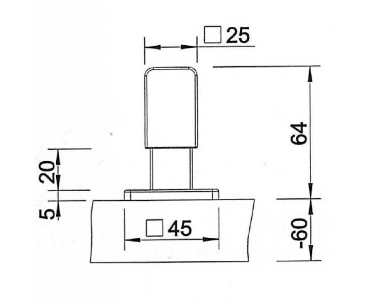 Ручка управления клапаном-автоматом для моек  221940:Чертеж 