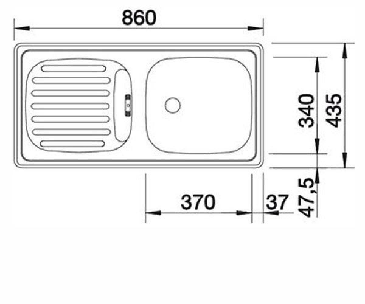 Кухонная мойка  FLEX 511917:Чертеж 