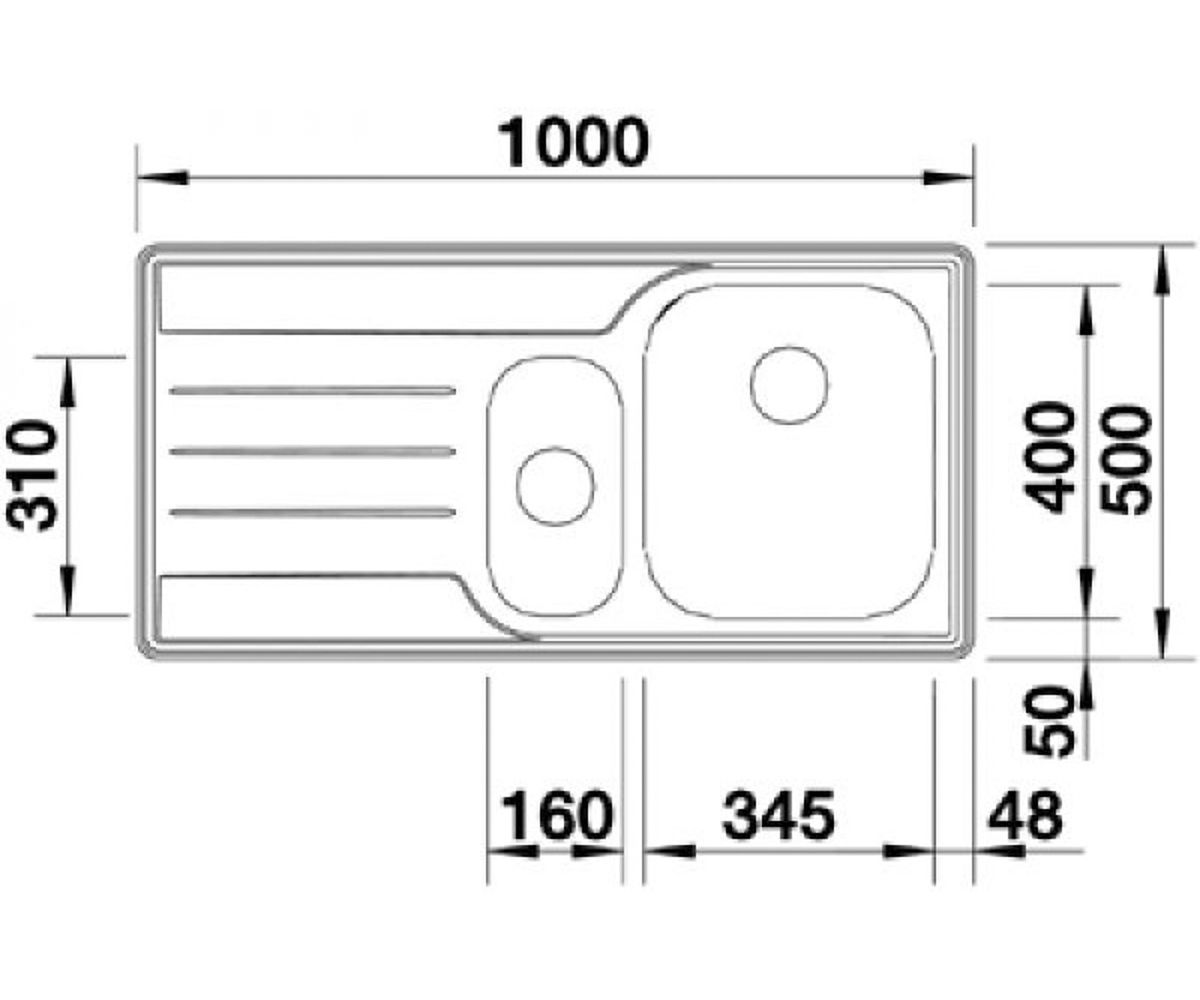 Мойка для кухни  MEDIAN 6 S 512647:Чертеж 
