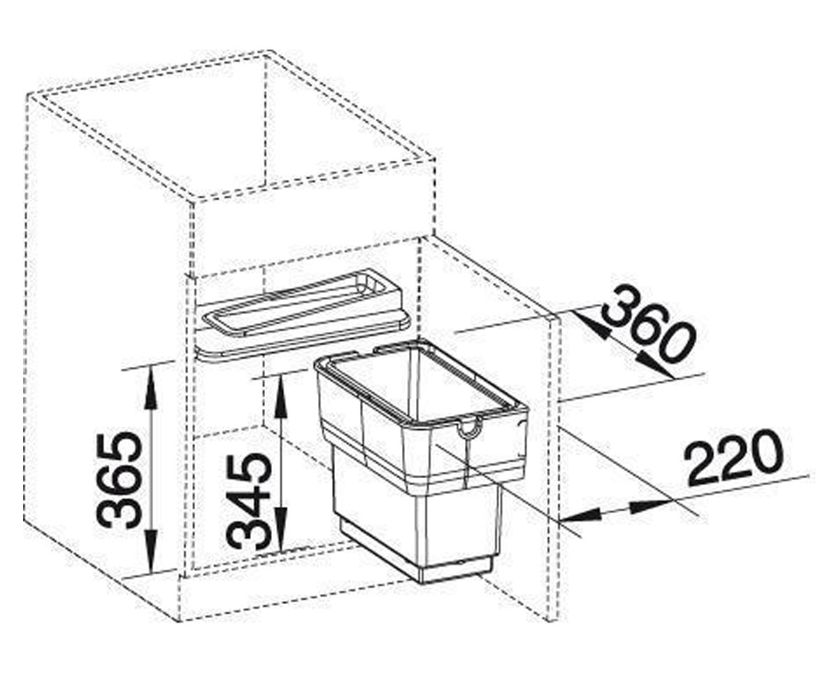 Сортировка отходов  SELECT SINGOLO-S 512881:Чертеж 