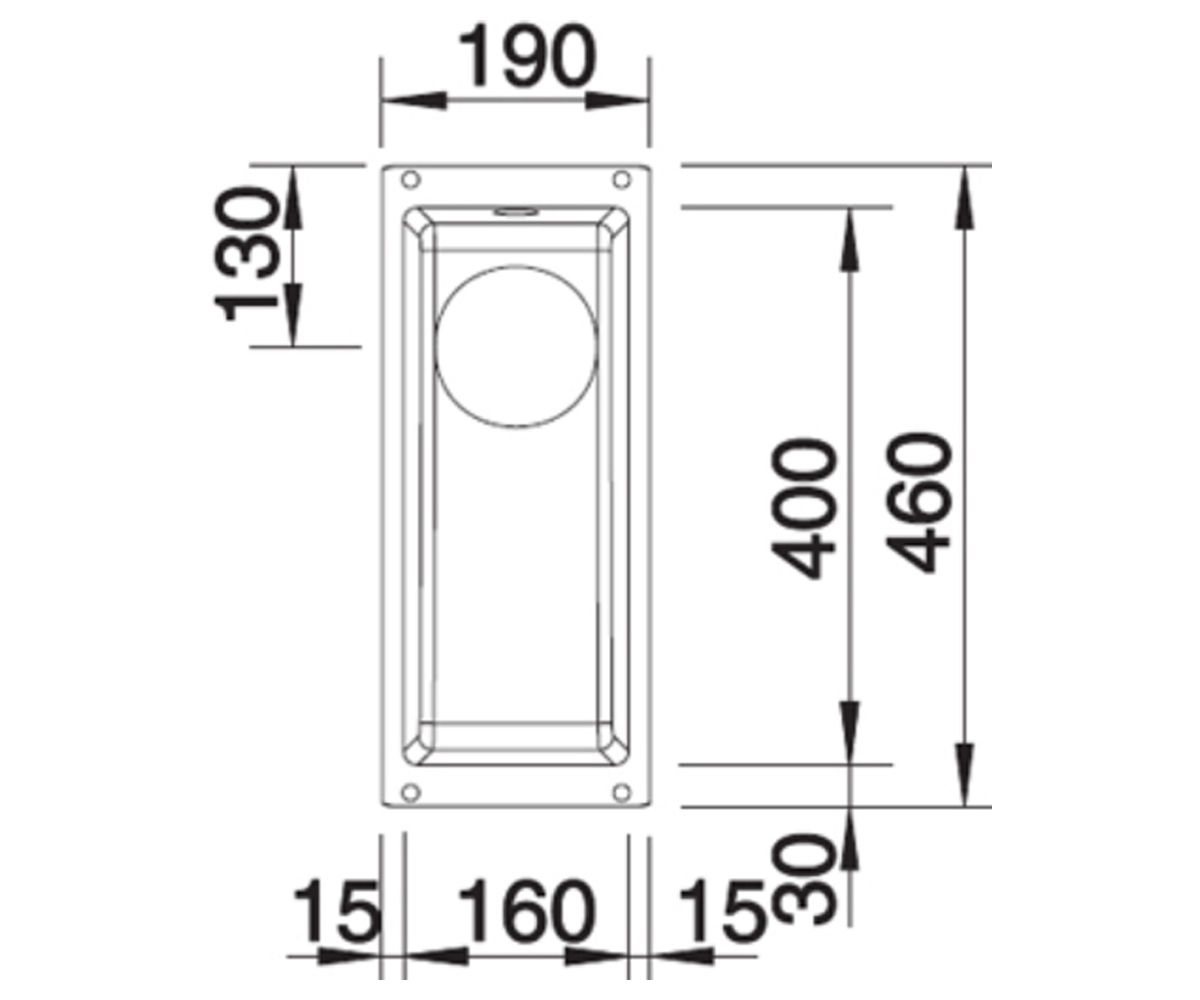 Мойка для кухни  SUBLINE 160-U 513395:Чертеж 