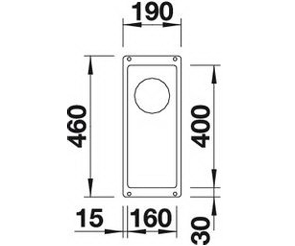 Мойка гранитная  SUBLINE 160-U 513399:Чертеж 