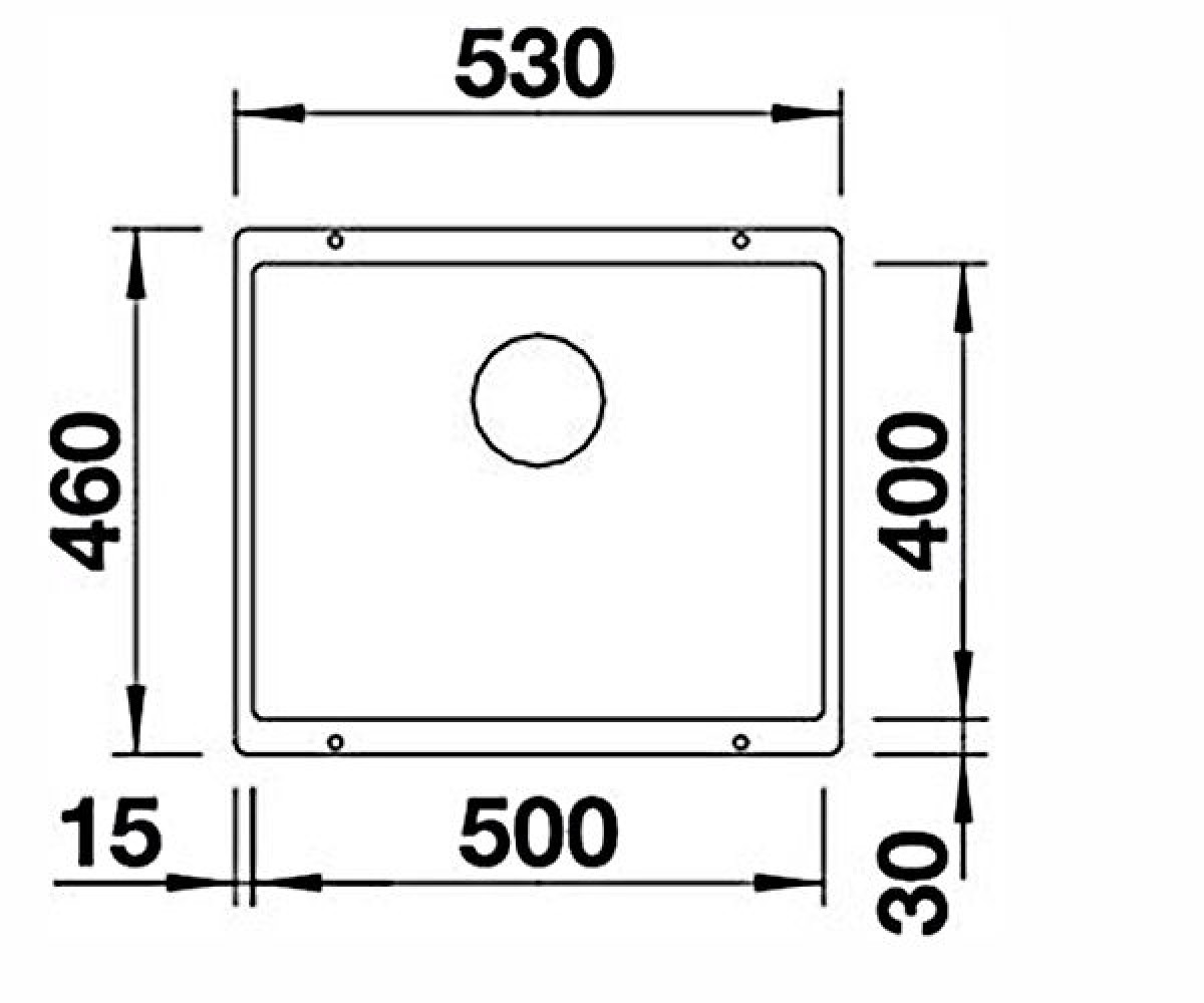 Кухонная мойка  SUBLINE 500-U 513410:Чертеж 
