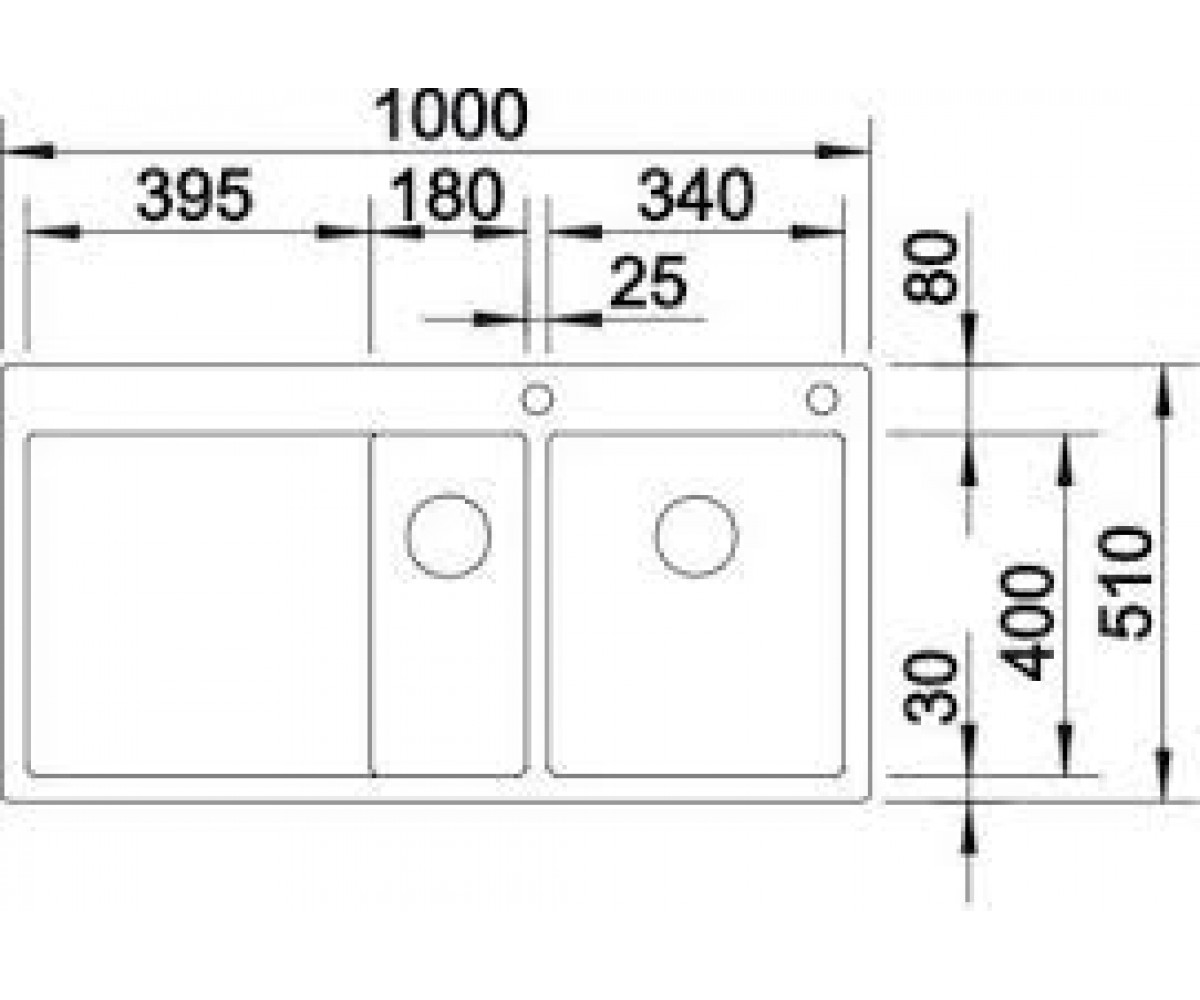 Мойка с крылом  CLARON 6 S -IF 514001:Чертеж 