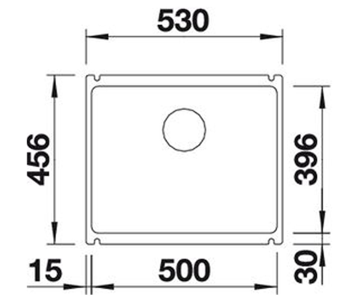 Мойка для кухни  SUBLINE 500-U 514513:Чертеж 