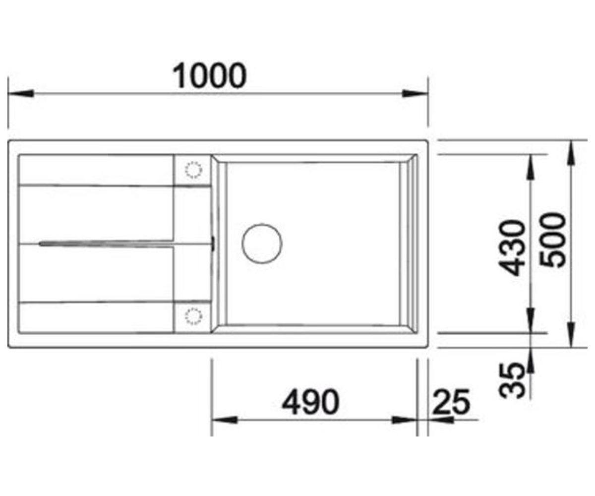 Мойка для кухни  METRA XL 6 S 515280:Чертеж 