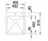 Мойка кухонная  ZEROX 400-IF/A 515639:Чертеж 