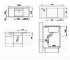 Кухонная мойка  ALAROS 6 S 516725:Чертеж 