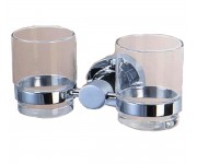 Двойной стакан с держателем BLASK  BGL-0242