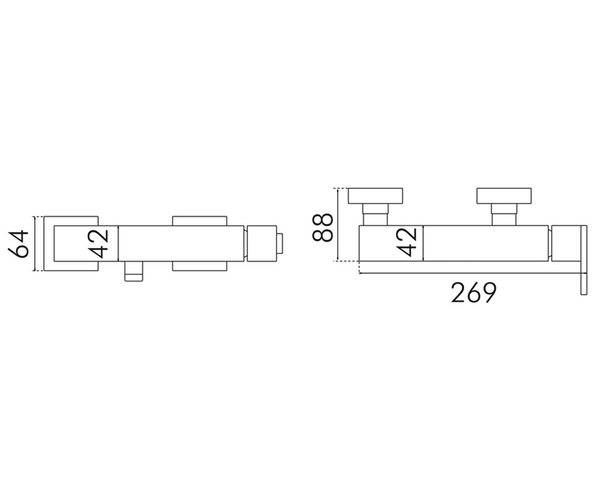 Смеситель для душа  SIDNEY SYD BPK 030SN:Чертеж 