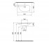 Прямоугольная раковина 65 см  TAORMINA ARCH 1009-007-0126:Чертеж 