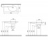 Керамический умывальник 85 см  TAORMINA ARCH 1020-008-0126:Чертеж 