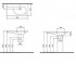 Раковина 85 см  TAORMINA ARCH 1020-021-0126:Чертеж 