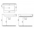 Раковина накладная  SKALA ARCH 1078-001-0126:Чертеж 