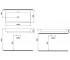 Умывальник на столешницу 100 см  SKALA ARCH 1079-026-0126:Чертеж 