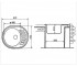 Мойка овальная  OVM-620X500 BLACK:Чертеж 