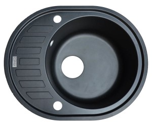 Мийка овальна BORGIO  OVM-620X500 BLACK