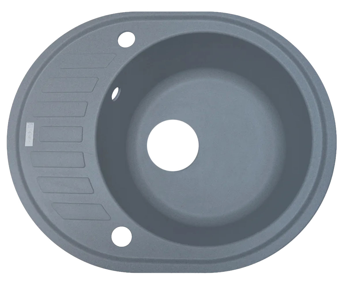 Мийка овальна BORGIO  OVM-620X500 GRAY METAL OVM-620X500 GRAY METAL