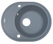 Мийка овальна BORGIO  OVM-620X500 GRAY METAL