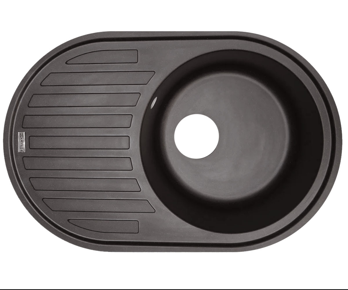Мийка овальна BORGIO  OVM-770X500 GRAFIT OVM-770X500 GRAFIT