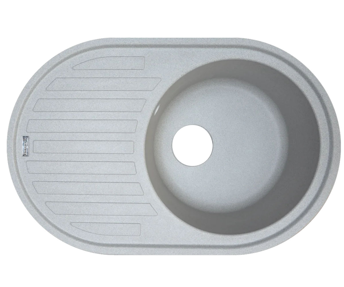 Мийка овальна BORGIO  OVM-770X500 GRAY STONE OVM-770X500 GRAY STONE
