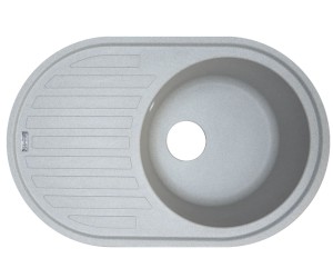 Мийка овальна BORGIO  OVM-770X500 GRAY STONE